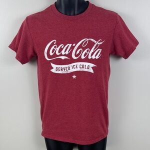 ✨3/$25✨ Coca Cola Maroon Short Sleeve Tee - S